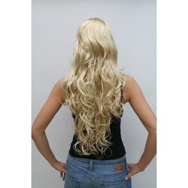 WIG ME UP - 9669EL-202 Long Wig Light Blonde Golden Blonde Curly Hair Angel Approx. 70 cm