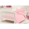 KLAZE Pink Duvet Cover Set Cot Bed Size 200 Thread Count 100% Egyptian Cotton