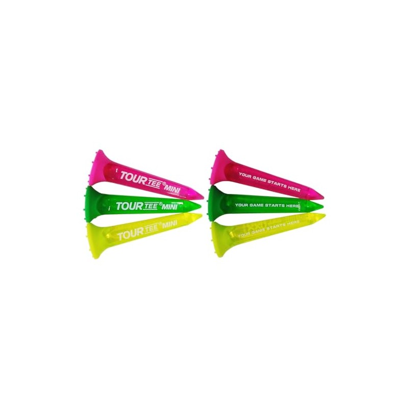 Tour Tee MINI NEONS Golf Tee (Pack of 6) T-491