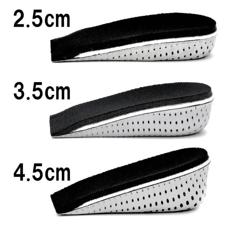 Columbus Insoles for Women, Black, Thickness 1.4 inches (3.5 cm)