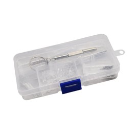 Motanar Eyeglass Sun Glasses Screw Nut Nose Pad Optical Repair Tool Assorted Kit Ultra-Soft PVC Nose Pads