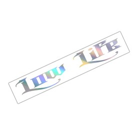 Low Life Vinyl Decal Sticker Windshield Banner Graphic 22" Oil Slick Rainbow Holographic JDM Lowered
