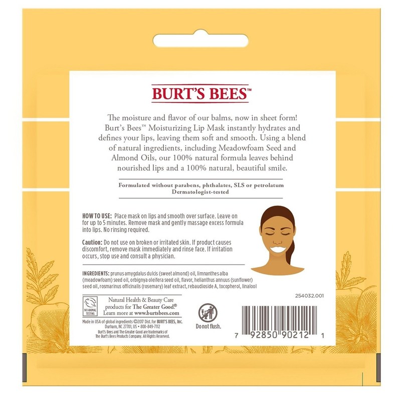 Burt's Bees 6 Burts Bees Moisturizing Lip Masks Instantly Hydrates