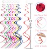 30 Pcs Red Swirls Decorations Hanging Swirl Decorations Red Party