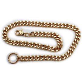Men Biker Fashion Wallet Chain Keychain Classic Style Metal Long Strand Long Gold Color Strong Heavy