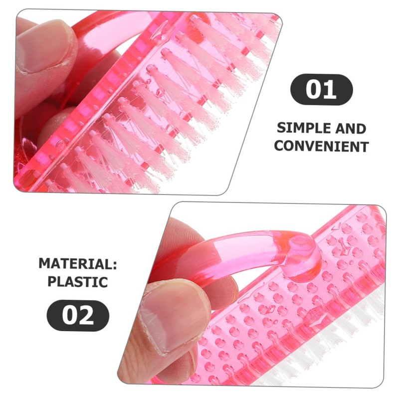 VICASKY 4pcs Nail Cleaning Brushes Durable Fingernail and Toenail Scrubbers