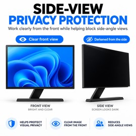 Privacy Screen Filter for Laptops & Monitors – Anti-Peep Screen Protection for PC and Notebook Displays