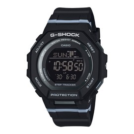 Casio G-Shock Step Tracker Black with Light Blue Digital Watch GMDB300-1
