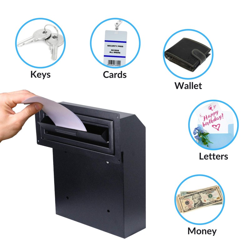 Pochar Door Drop Box for Mail, Rent, Deposit, and Night