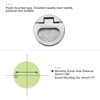 sourcing map Flush Pull Ring Handle 43.5x7mm, Plane Drawer Door