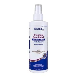 TriDerma Pressure Sore Relief Wound Cleanser Antibacterial Spray, Fsa eligible