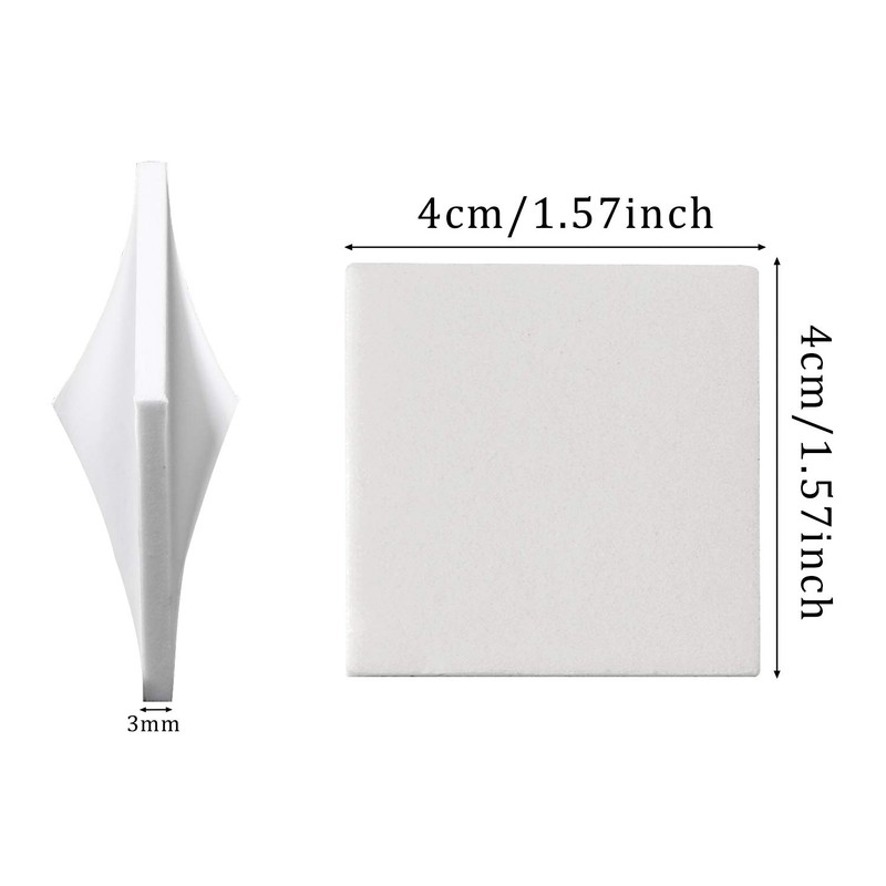 120 Pack Square Double Sided Foam Tape Strong Pad Mounting