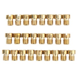 OUKENS 25pcs Carburetor Main Nozzle Kit 55-115 M5 Metal Main Nozzle Kit Replacement for Dellorto Carburetor PHBG