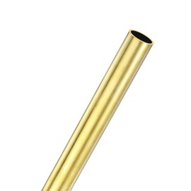 M METERXITY 1-Pack 300mm Brass Round Tube, 12mm OD 1mm Wall Thickness H62 Brass Seamless Tubing for Construction/Machining/DIY Crafting, Metal Straight Pipe [0.47x0.04x11.81IN]
