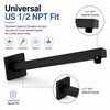 16 Inch Shower Head Extension Arm, Shower Head Extender with