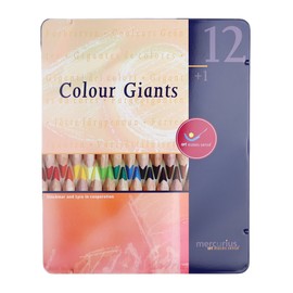 Mercurius Stockmar AMS Color Giant Pencils, Set of 12 in Tin Case