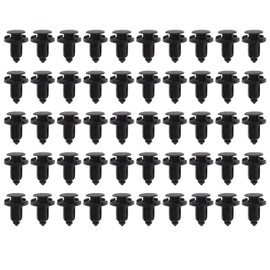 The Lord of the Tools 50Pcs Car Bumper Grille Cover Push-in Rivet Fasteners Trim Moulding Clips Retainers Black 909140007 91503-SZ5-003 Fits 10mm Hole