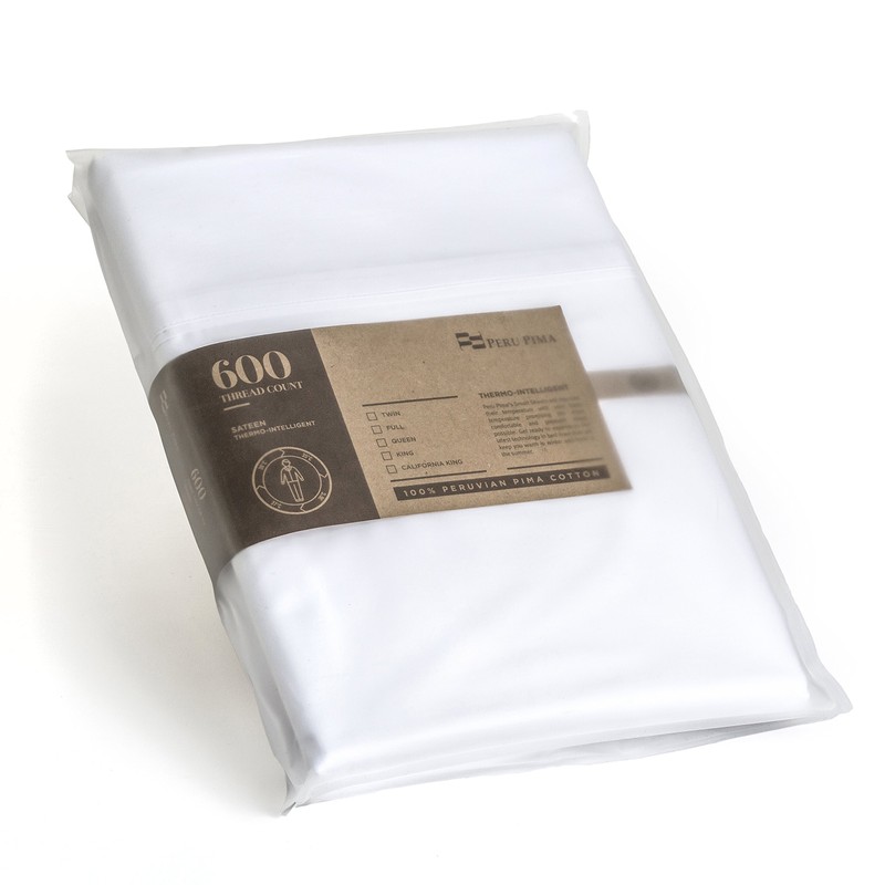 Peru Pima - Temperature Regulating - 600 Thread Count Sateen