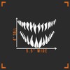 Monster Teeth Decal Vinyl Sticker Auto Car Truck Wall Laptop