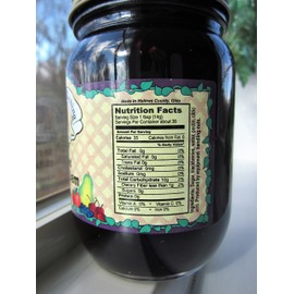 Amish Wedding All Natural Old Fashioned Blackberry Jam 18 Ounces (Pack of 2)