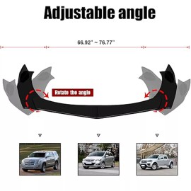 Unbranded Front Bumper Lip Spoiler Splitter Car Body Rear For 1999-2008 Ford F-150 Body