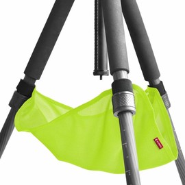 KANI 817785 Tripod Accessories, Stone Bag, Mesh, Yellow, For Large and Medium Tripods, Leg Lock Place, Hanging System, Velcro Fastening, Yellow, Polyester