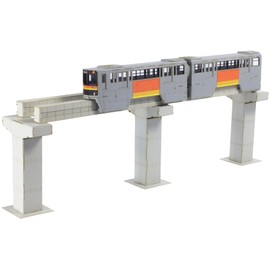 PM Office A MS091 PLUM 1/150 Tama Monorail 1000 Series 2-Car Set, Paper Kit