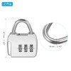 PATIKIL Cable de Seguridad de Acero con Cerradura de Combinación