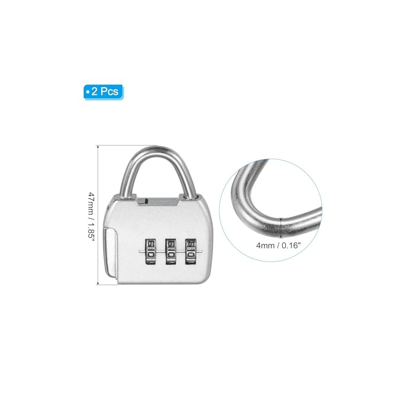 PATIKIL Cable de Seguridad de Acero con Cerradura de Combinación
