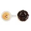 DII Hot Coffee and Donut Ceramic Salt and Pepper Shakers,