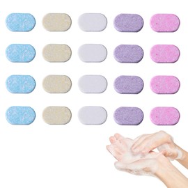 20 PCS Hand Soap Refill Tablets, Soap Refill Foaming Hand Wash Refill Foam Soap Handwash Effervescent Tablets Variety Fragrance Pack Eco-Friendly Sustainable for Bathroom Kitchen Office Gym 5 Scent
