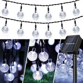Outdoor Solar String Light 50 LED Bulb Patio Garden Yard Wedding Party Decor