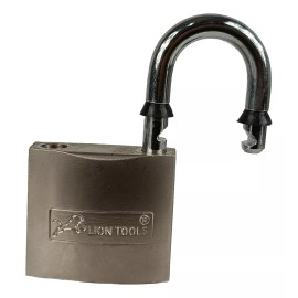 Lion Tools Candado Cromo Satinado Gancho 40cm Acero Endurecido