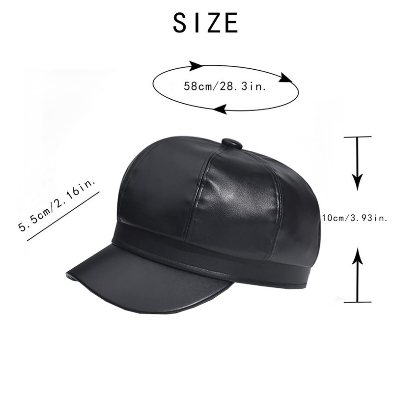 Foetest Cap Leather Hat Baseball Cao Casual Hat Sun Hat