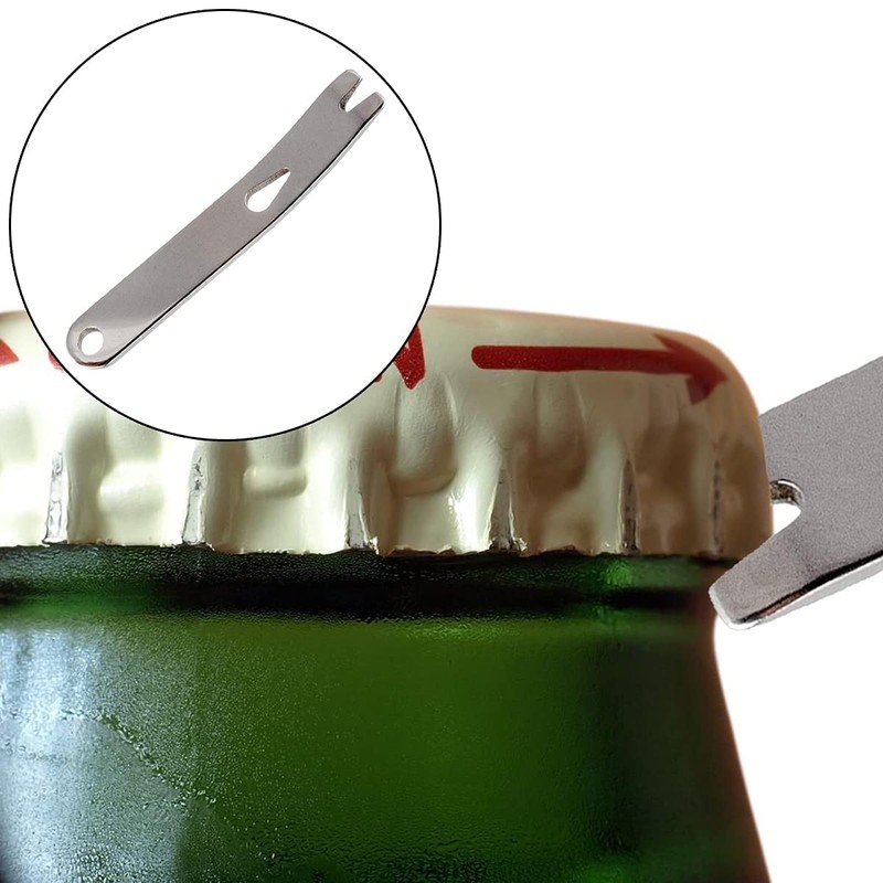 Stainless Mini Pry Bar Multifunctional Crank Crowbar Tool Pocket Travel