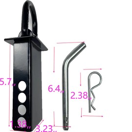 Ultimate Heavy-Duty D-Ring Pile Bag Fastening kit for Both 12000 Pound Trailers and Flatbed Trucks - Includes 2 Multi-Purpose Hook pins[2]