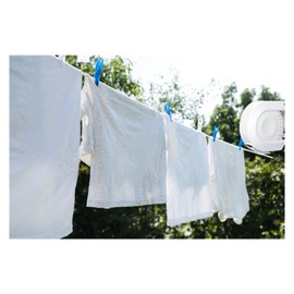 15Meter Washing Line, Wall Mounted, Retractable, Single Clothes Drying Rope, Heavy Duty Extendable Reel, Adjustable Clothes Airer, Garden, Outdoor or Indoor Use