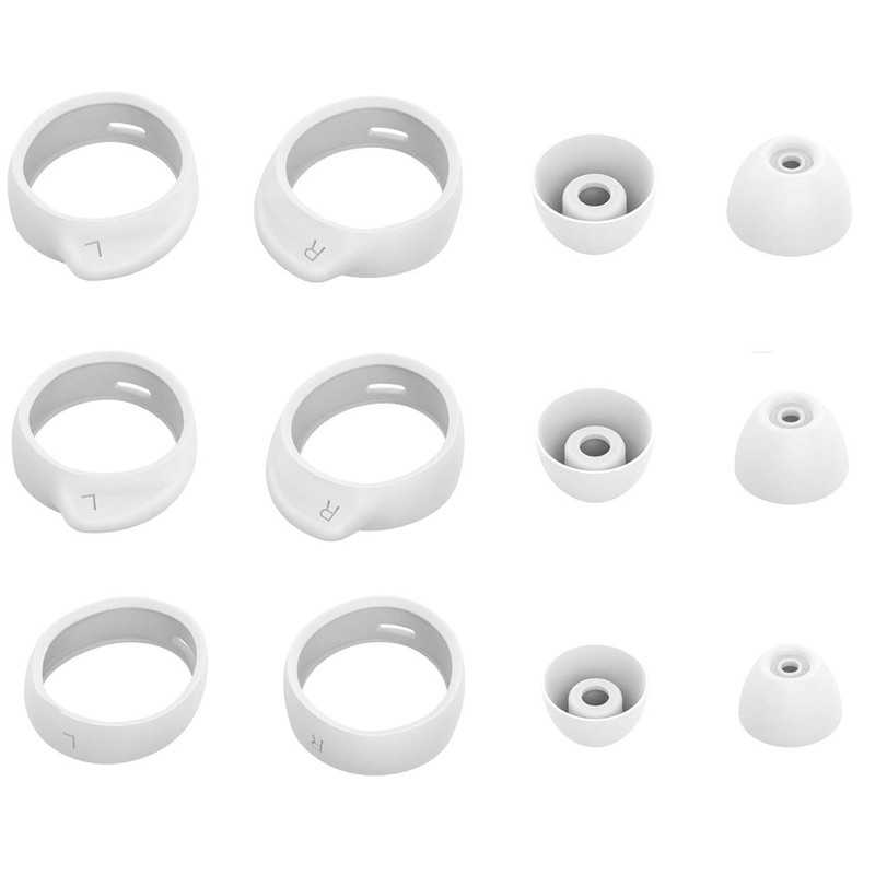 ALXCD Replacement Eartips Earhooks Kit for Galaxy Buds Headphone, S/M/L