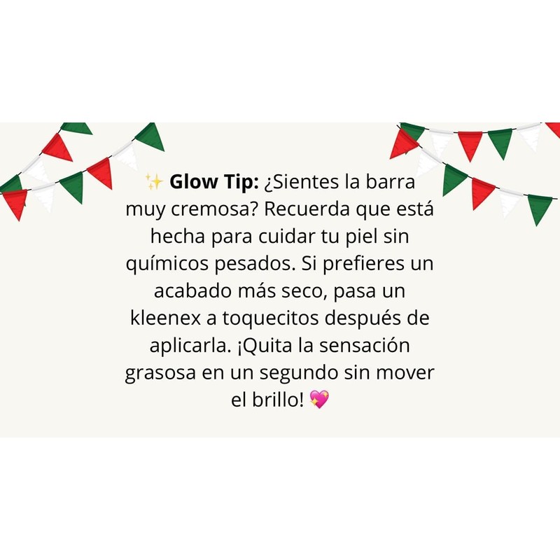 Glitter Stick Tricolor, Edición México