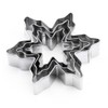 LRZCGB Snow Cookie Cutter Shape Set,Stainless Steel Tools (Snowflake)