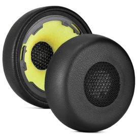 PALUMMA Jabra Evolve Replacement Ear Pads for Jabra Evolve 75 75+ / 75 UC / 75MS Protein Headphones Leather Foam Ear Pads Black One Size, black, One size