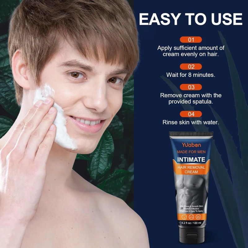 Crema Depilatoria Para Hombres - Dispositivo Depilatorio Sin