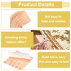 MECCANIXITY 25 Pcs Gold Leaf Sheets 5.5" x 5.5" Imitation