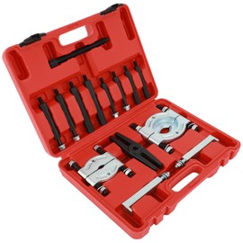 ACZCR 14pcs Bearing Separator Puller Set 5-ton Capacity Heavy Duty Flywheel Separator Tool 2 and 3 Bar-Type Splitter Remove Bearings Splitter Tool Kit,Red