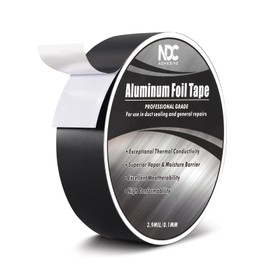 Aluminum Foil Tape 1.4" x 164Ft Premium Duct Tape Heavy Duty High Temperature HVAC Waterproof Ducting Dryer Vent Insulation Adhesive Tape for Ductwork Sealing Metal Repairing HVAC Air Ducts Insulation