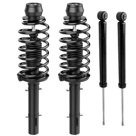 AUTOSAVER88 Front Complete Struts Rear Shocks and Coil Spring Assembly Compatible with 1998-2006 Beetle, 1999-2009 Golf, 1999-2009 Jetta