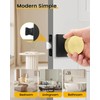 Goldenwarm 2 Pack Black Gold Interior Door Knobs, Privacy Door