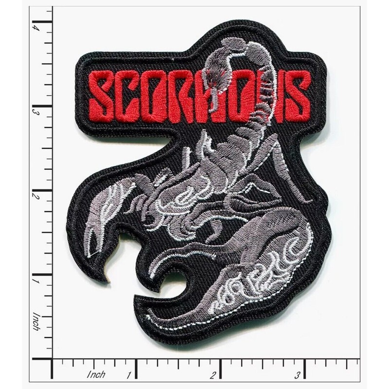 Patchwork Paradise Scorpions Rock Band Embroidered Iron-On Patch