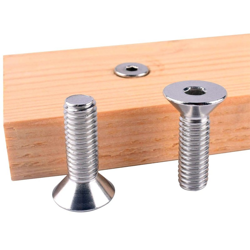 VAMUOEFL 1/4-20 x 1 Flat Head Socket Cap Screws Countersunk