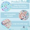 FINGERINSPIRE Glittering Tulle Fabric with Dots, 2 x 1.6 m